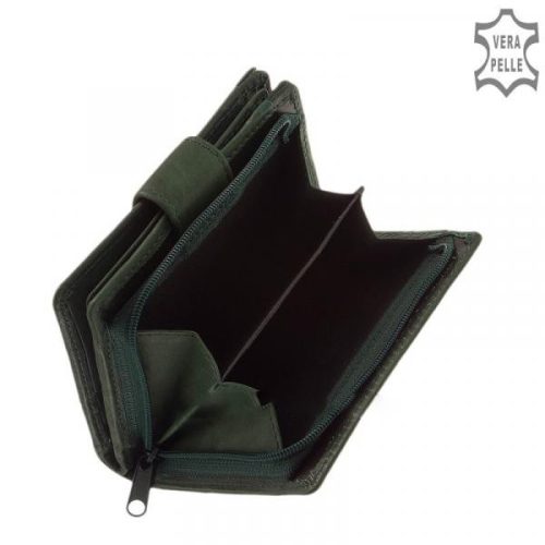Sylvia Belmonte MS511 zöld bőr női pénztárca 