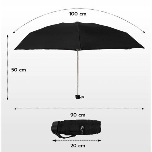 David Jones UB2001 mini fekete esernyő