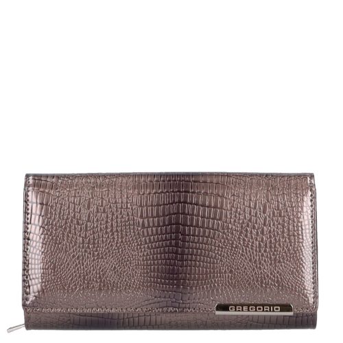 Gregorio GF-121 bronz lakk bőr női pénztárca
