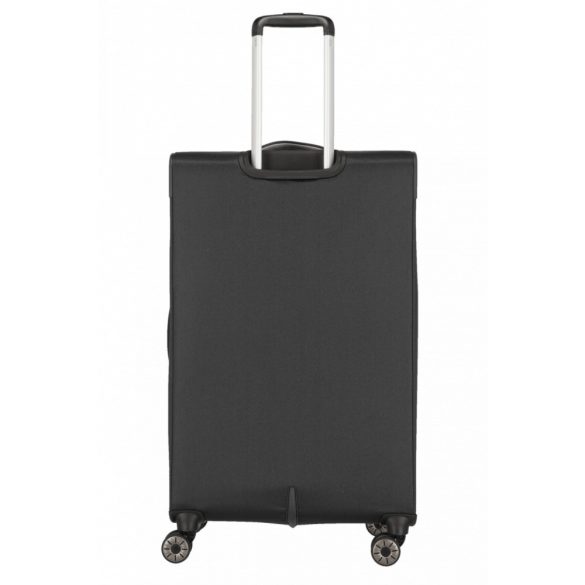 Travelite Miigo L fekete 4 kerekű bővíthető nagy méretű bőrönd 