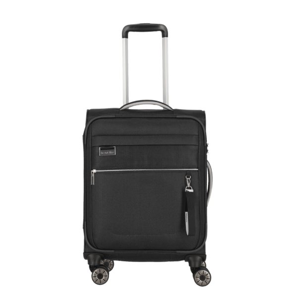 Travelite Miigo S fekete 4 kerekű kabin méretű bőrönd 