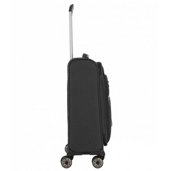 Travelite Miigo S fekete 4 kerekű kabin méretű bőrönd 