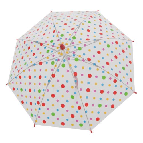 Derby Sky transparent 72654 piros pöttyös esernyő