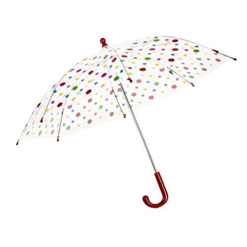 Derby Sky transparent 72654 piros pöttyös esernyő
