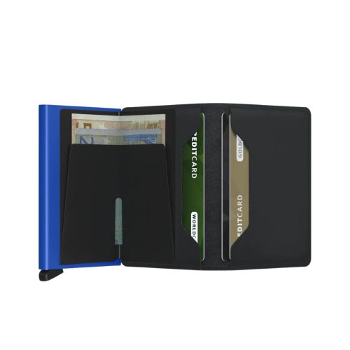 Secrid Slimwallet matte black-blue kártyatartó automata