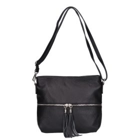 Olasz bőr 62255 fekete női oldaltáska