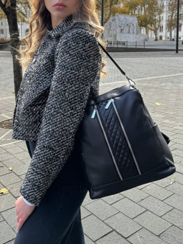 Chiara L 312 kék rostbőr női A4-es hátizsák 