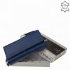 La Scala TGN452 kék hátul kártyatartós bőr női pénztárca