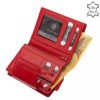 La Scala TGN11259 piros bőr női pénztárca