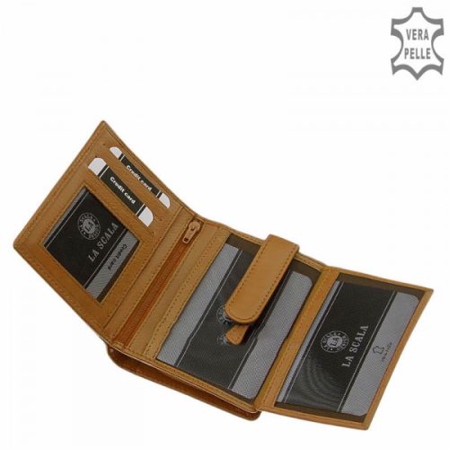 La Scala TGN11259 mustár bőr női pénztárca