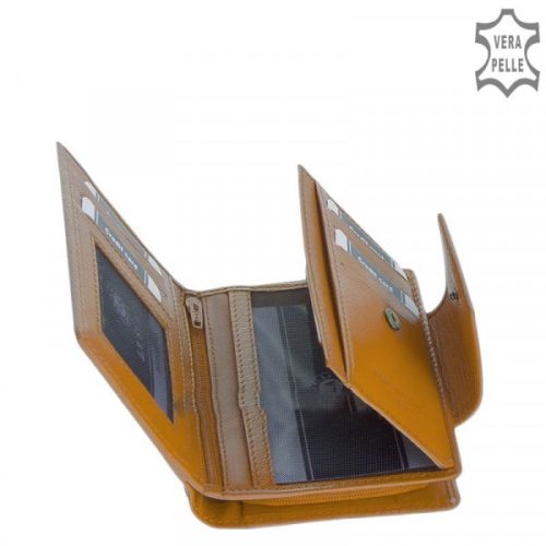 La Scala TGN11259 mustár bőr női pénztárca