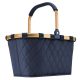 Reisenthel BK4110 Carrybag frame rhombus midnight gold női bevásárló kosár