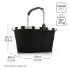 Reisenthel BK4110 Carrybag frame rhombus midnight gold női bevásárló kosár