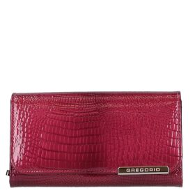 Gregorio GF-110 berry lakk bőr női pénztárca