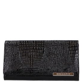   Gregorio GF-102 fekete elöl kártyatartós bőr pénztárca 