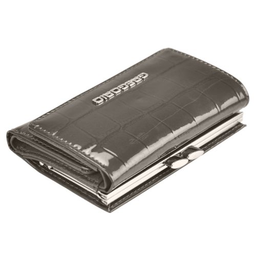 Gregorio BC-112 grey lakk bőr női pénztárca