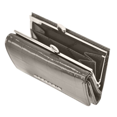 Gregorio BC-112 grey lakk bőr női pénztárca