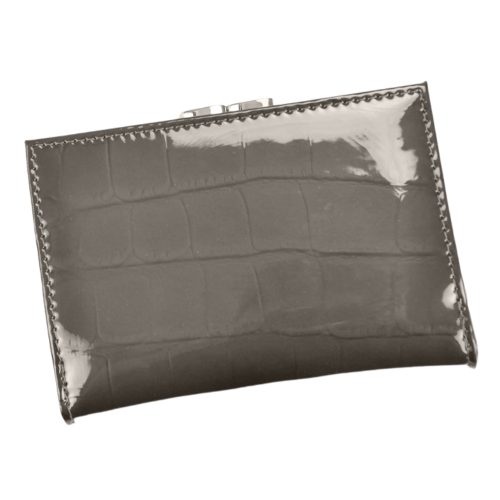 Gregorio BC-112 grey lakk bőr női pénztárca