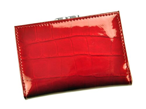 Gregorio BC-117 piros lakk bőr női pénztárca
