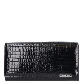 Jennifer Jones 5289-2 fekete  bőr női pénztárca