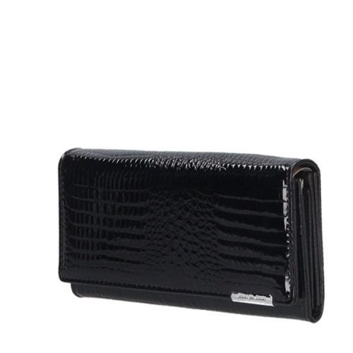 Jennifer Jones 5289-2 fekete  bőr női pénztárca