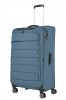 Travelite Skaii L kék 4 kerekű bővíthető nagy méretű bőrönd 