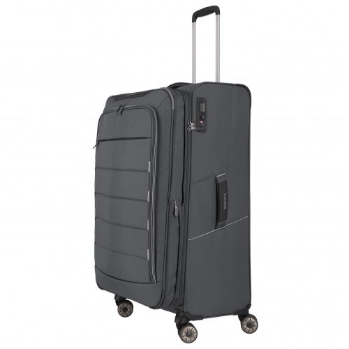 Travelite Skaii L szürke 4 kerekű bővíthető nagy méretű bőrönd 