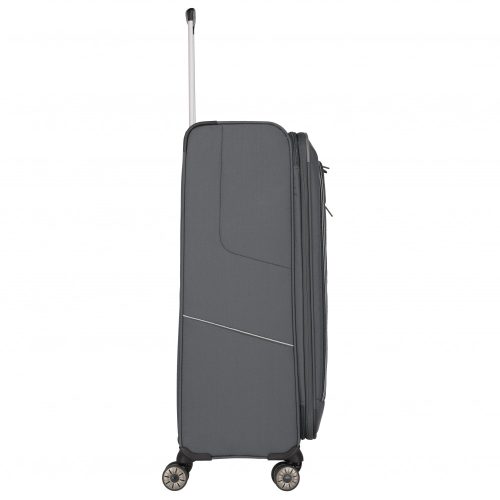 Travelite Skaii L szürke 4 kerekű bővíthető nagy méretű bőrönd 