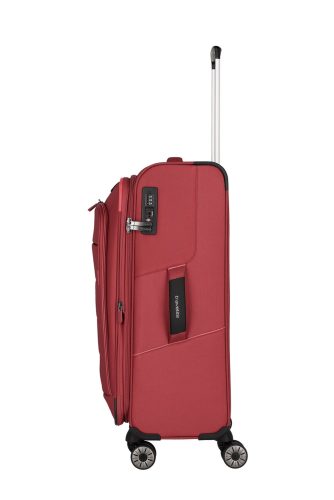 Travelite Skaii M piros 4 kerekű kabin méretű bőrönd 