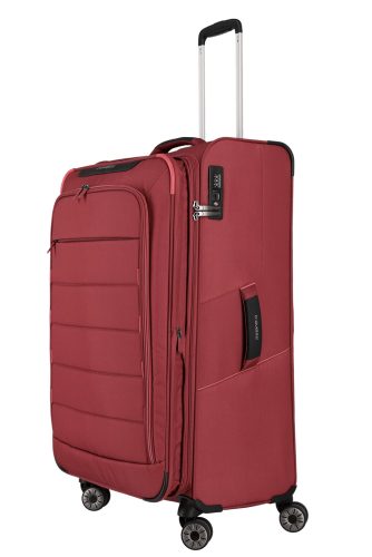 Travelite Skaii L piros 4 kerekű bővíthető nagy méretű bőrönd 