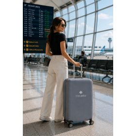 Travelite közepes méretű szürke bőrönd huzat 