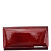 Gregorio GF-121 piros hátul kártyatartós lakk bőr női pénztárca