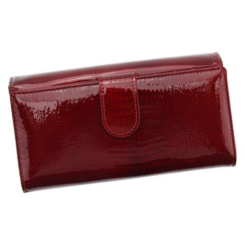 Gregorio GF-121 piros hátul kártyatartós lakk bőr női pénztárca