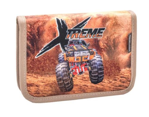 Belmil 403-13 fekete narancssárga monster truck fiú iskolatáska, tornazsák és tolltartó