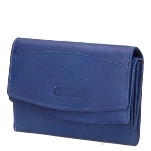 Sylvia Belmonte MS29 kék bőr női pénztárca