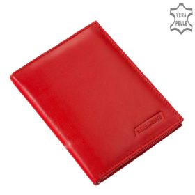 Sylvia Belmonte N04 piros bőr női irattartó