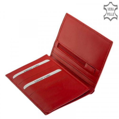 Sylvia Belmonte N04 piros bőr női irattartó