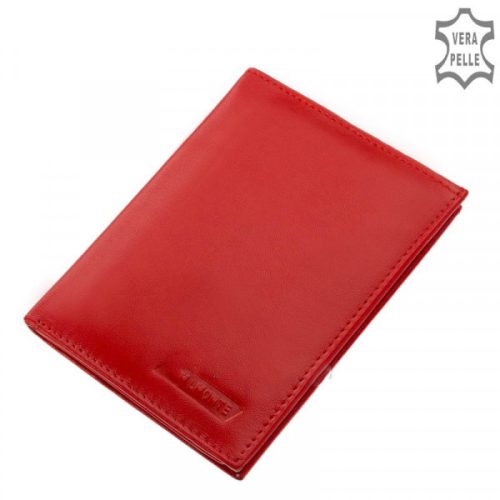 Sylvia Belmonte N04 piros bőr női irattartó