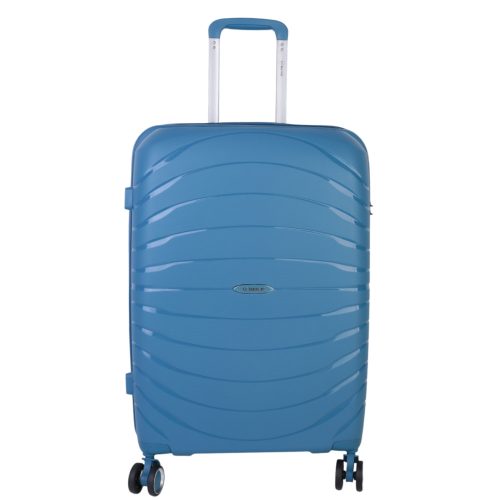 Benzi BZ5709 M kék 4 kerekű közepes méretű bőrönd