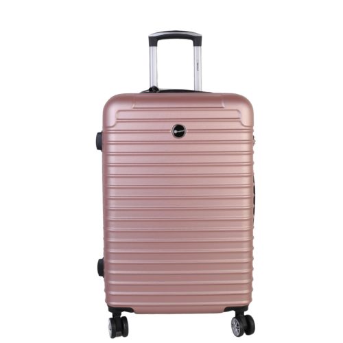 Benzi Grado M rozé 4 kerekű közepes méretű bőrönd