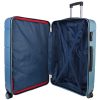 Benzi BZ5695 világos kék 4 kerekű nagy méretű bőrönd