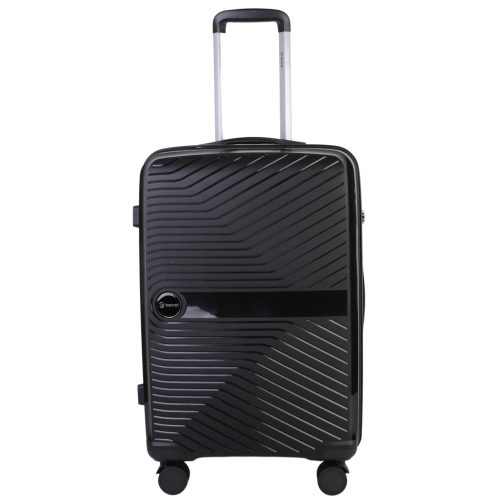 Benzi BZ5685 fekete 4 kerekű közepes méretű bőrönd