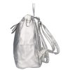 Divatos HB0149 ezüst női hátizsák
