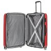 Travelite 73049-80 City L piros 4 kerekű bővíthető nagy méretű bőrönd