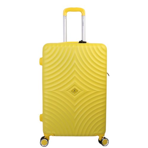 Benzi BZ5687 M sárga 4 kerekű közepes méretű bőrönd