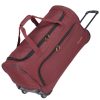 Travelite 96277-70 Basics Fresh bordó 71cm nagy méretű gurulós utazótáska 