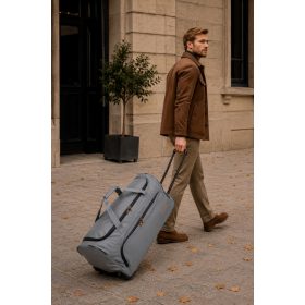   Travelite 96277-04 Basics Fresh antracit 71cm nagy méretű gurulós utazótáska 