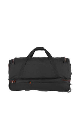 Travelite 96276-01 Basics L fekete narancssárga 70 cm nagy méretű gurulós utazótáska 