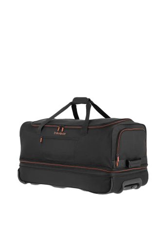 Travelite 96276-01 Basics L fekete narancssárga 70 cm nagy méretű gurulós utazótáska 