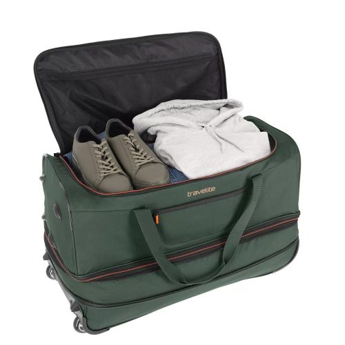 Travelite 96276-86 Basics L zöld 70 cm nagy méretű gurulós utazótáska 